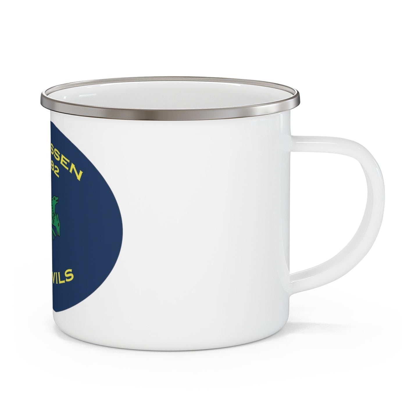 USS Lassen DDG 82 Sea Devils New 2018 (U.S. Navy) Enamel Mug 12oz-12oz-The Sticker Space