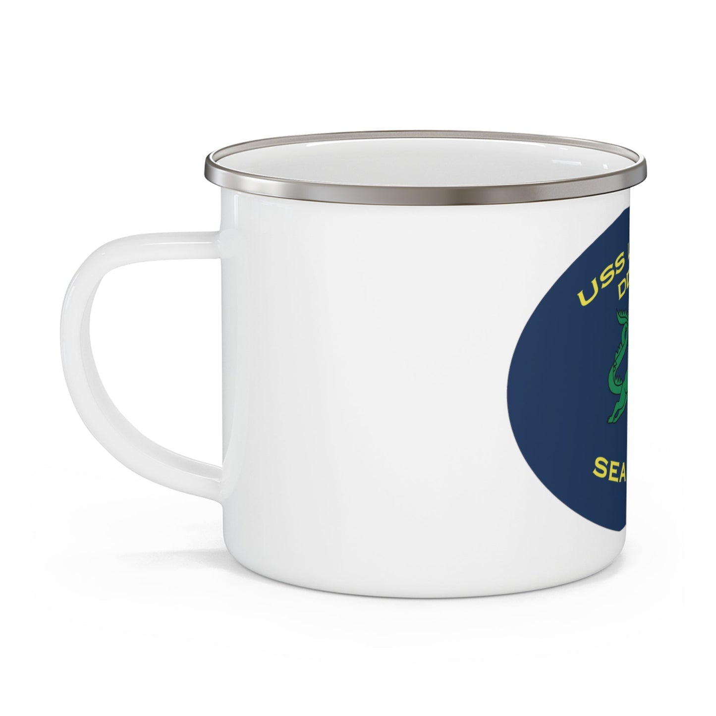 USS Lassen DDG 82 Sea Devils New 2018 (U.S. Navy) Enamel Mug 12oz-12oz-The Sticker Space