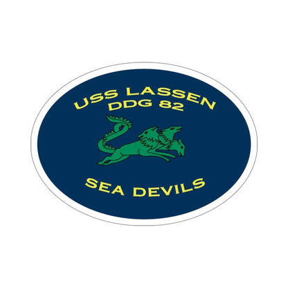 USS Lassen DDG 82 Sea Devils (U.S. Navy) STICKER Vinyl Die-Cut Decal 6 Inch - The Sticker Space
