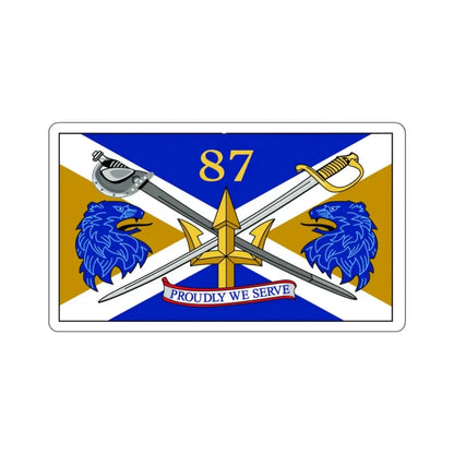 USS Mason DDG 87 Battle Flag (U.S. Navy) STICKER Vinyl Kiss-Cut Decal 3 Inch White - The Sticker Space