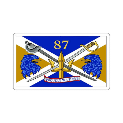 USS Mason DDG 87 Battle Flag (U.S. Navy) STICKER Vinyl Kiss-Cut Decal 4 Inch White - The Sticker Space