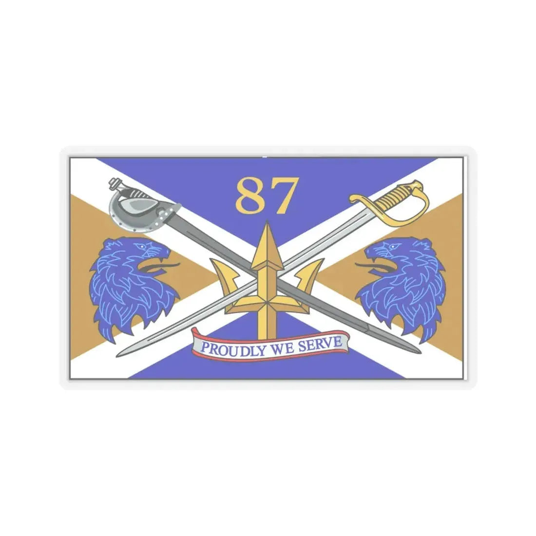 USS Mason DDG 87 Battle Flag (U.S. Navy) STICKER Vinyl Kiss-Cut Decal 6 Inch Transparent - The Sticker Space