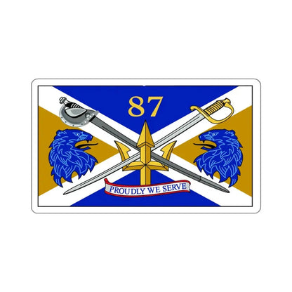 USS Mason DDG 87 Battle Flag (U.S. Navy) STICKER Vinyl Kiss-Cut Decal 6 Inch White - The Sticker Space
