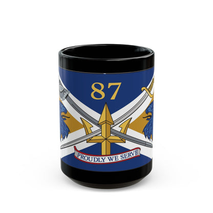 USS Mason DDG 87 Battle Flag. (U.S. Navy) Black Coffee Mug-15oz-The Sticker Space