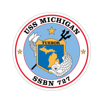 USS Michigan SSBN 727 (U.S. Navy) STICKER Vinyl Die-Cut Decal-4 Inch-The Sticker Space