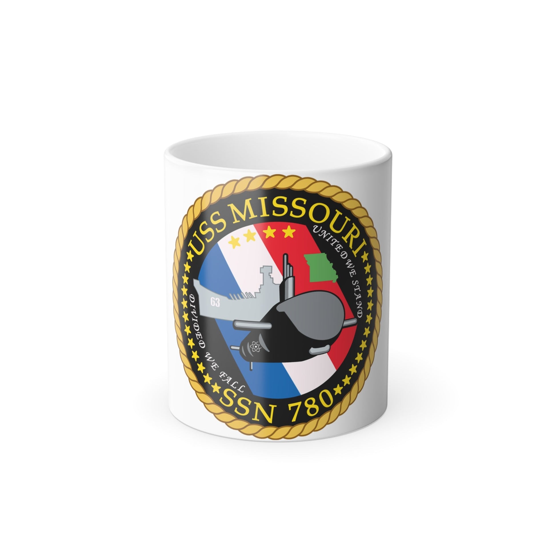 USS Missouri SSN780 (U.S. Navy) Color Changing Mug 11oz-11oz-The Sticker Space