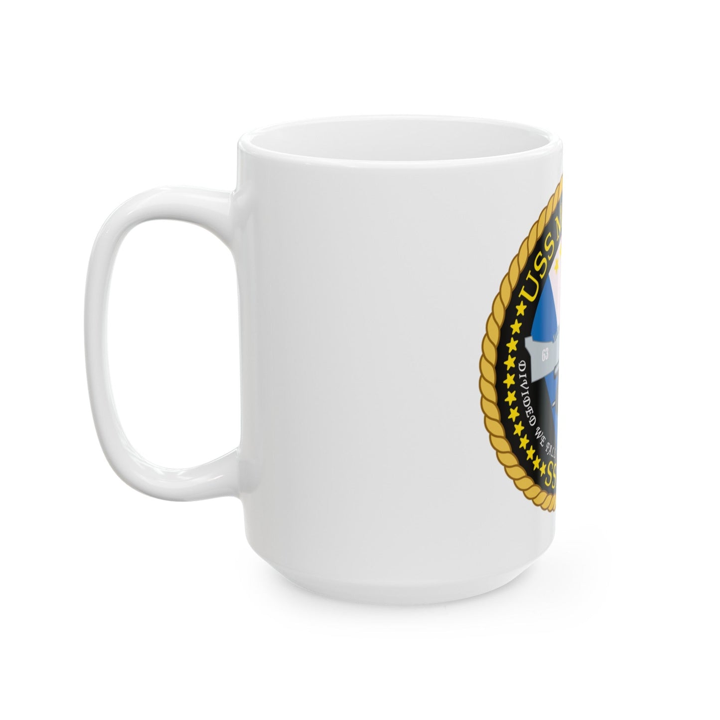 USS Missouri SSN780 (U.S. Navy) White Coffee Mug-The Sticker Space