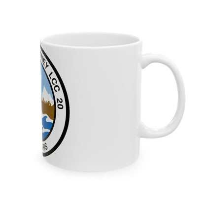 USS Mount Whitney LCC 20 Vox Maris (U.S. Navy) White Coffee Mug-The Sticker Space