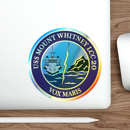 USS Mount Whitney LLC 20 VOX MARIS v2 (U.S. Navy) Holographic STICKER Die-Cut Vinyl Decal-The Sticker Space