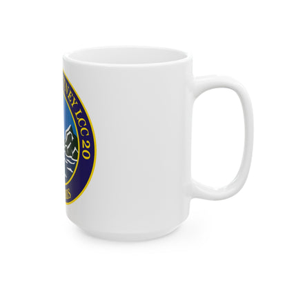 USS Mount Whitney LLC 20 VOX MARIS v2 (U.S. Navy) White Coffee Mug-The Sticker Space