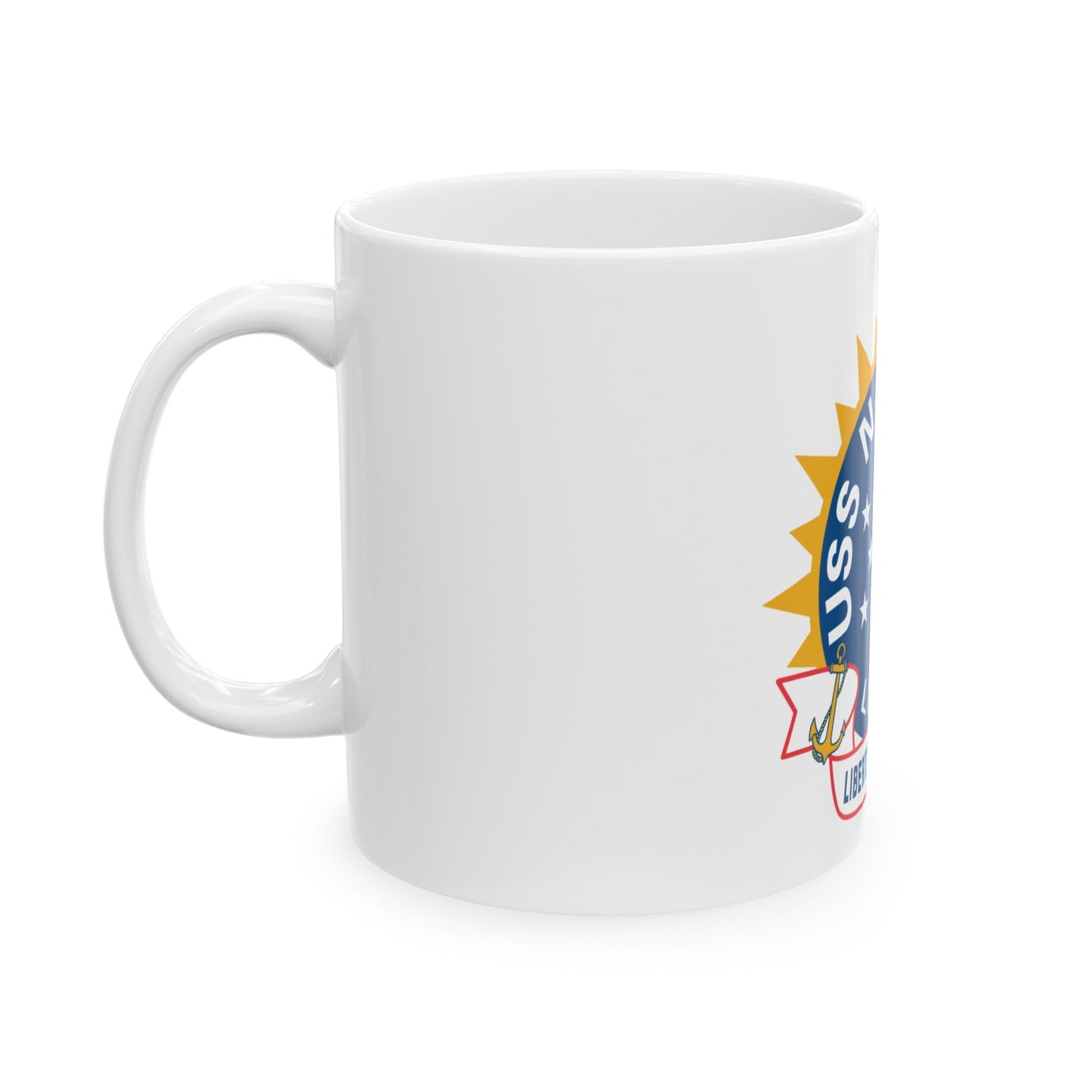 USS Nashille LPD 13 (U.S. Navy) White Coffee Mug-The Sticker Space