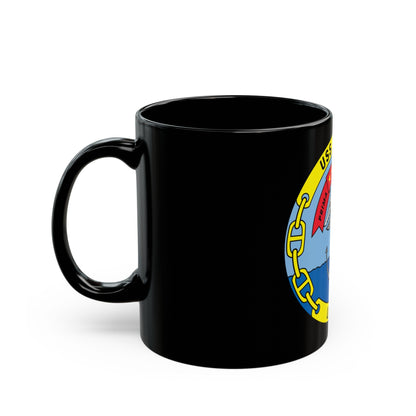 USS Nassau LHA 4 (U.S. Navy) Black Coffee Mug-The Sticker Space