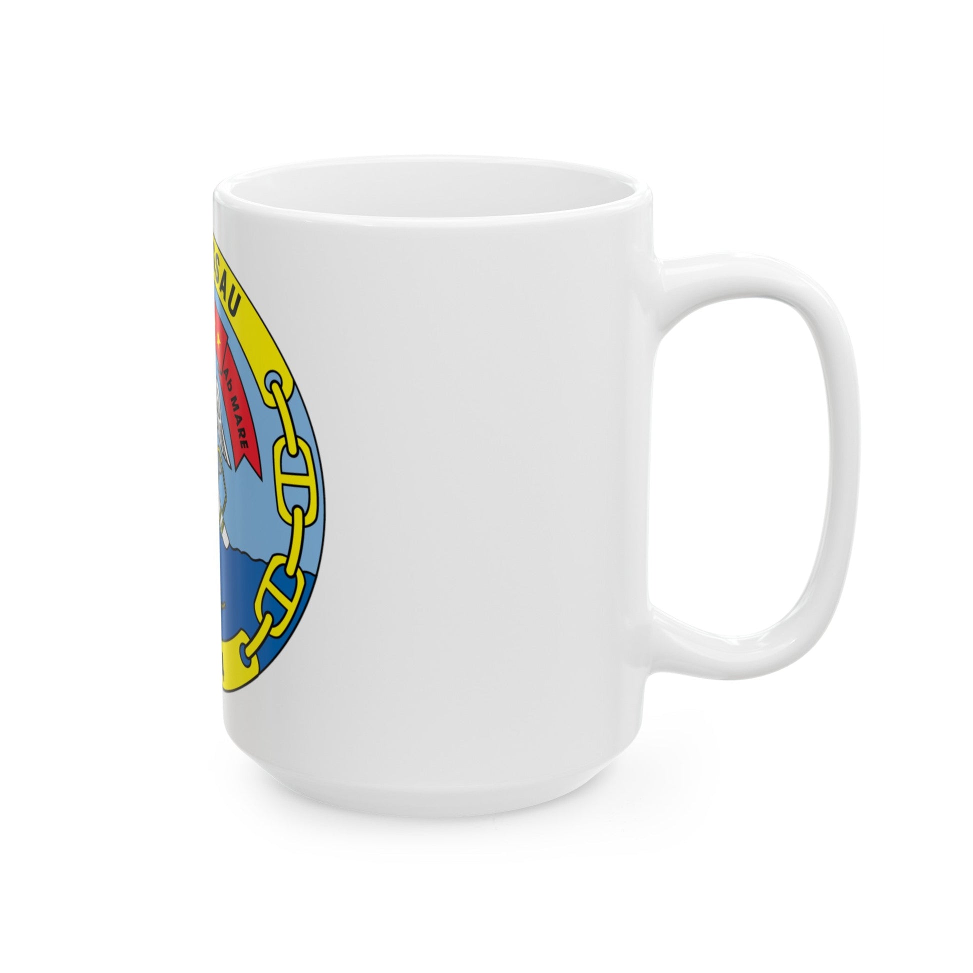 USS Nassau LHA 4 (U.S. Navy) White Coffee Mug-The Sticker Space