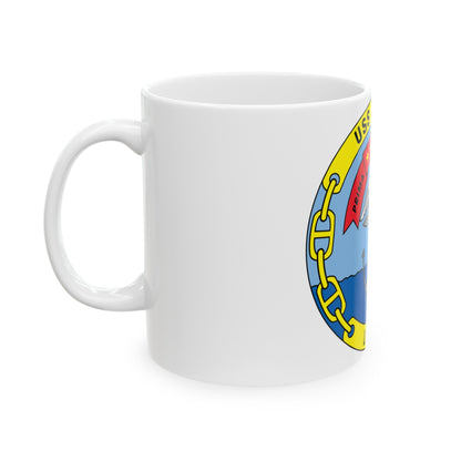 USS Nassau LHA 4 (U.S. Navy) White Coffee Mug-The Sticker Space