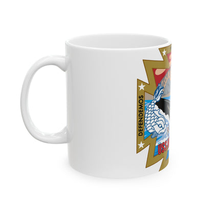 USS New Mexico (U.S. Navy) White Coffee Mug-The Sticker Space