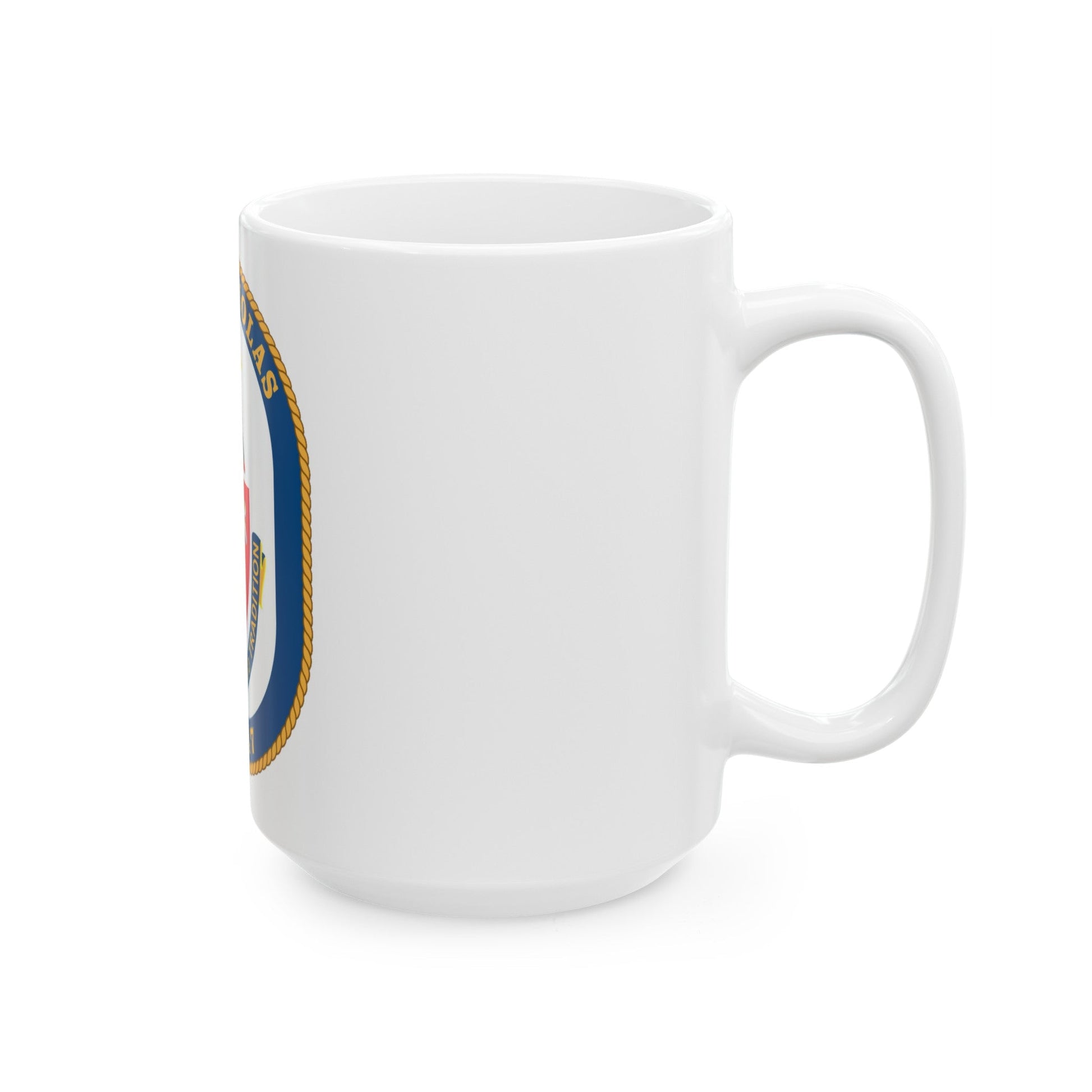 USS Nicholas FFG 47 (U.S. Navy) White Coffee Mug-The Sticker Space