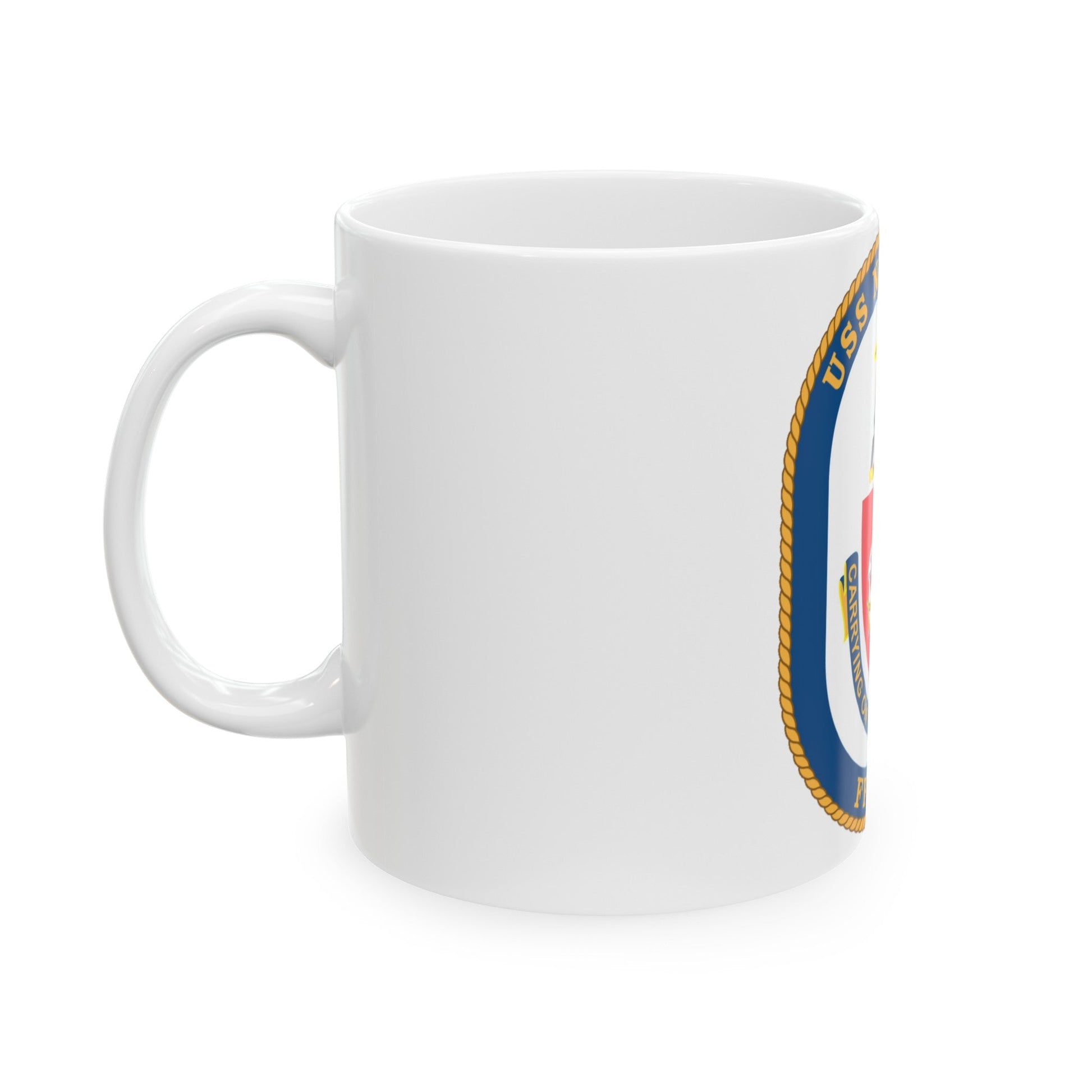 USS Nicholas FFG 47 (U.S. Navy) White Coffee Mug-The Sticker Space