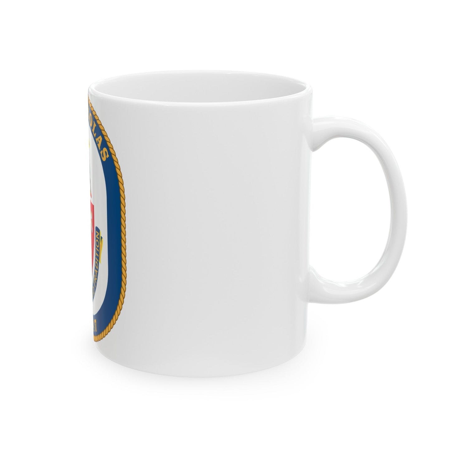 USS Nicholas FFG 47 (U.S. Navy) White Coffee Mug-The Sticker Space