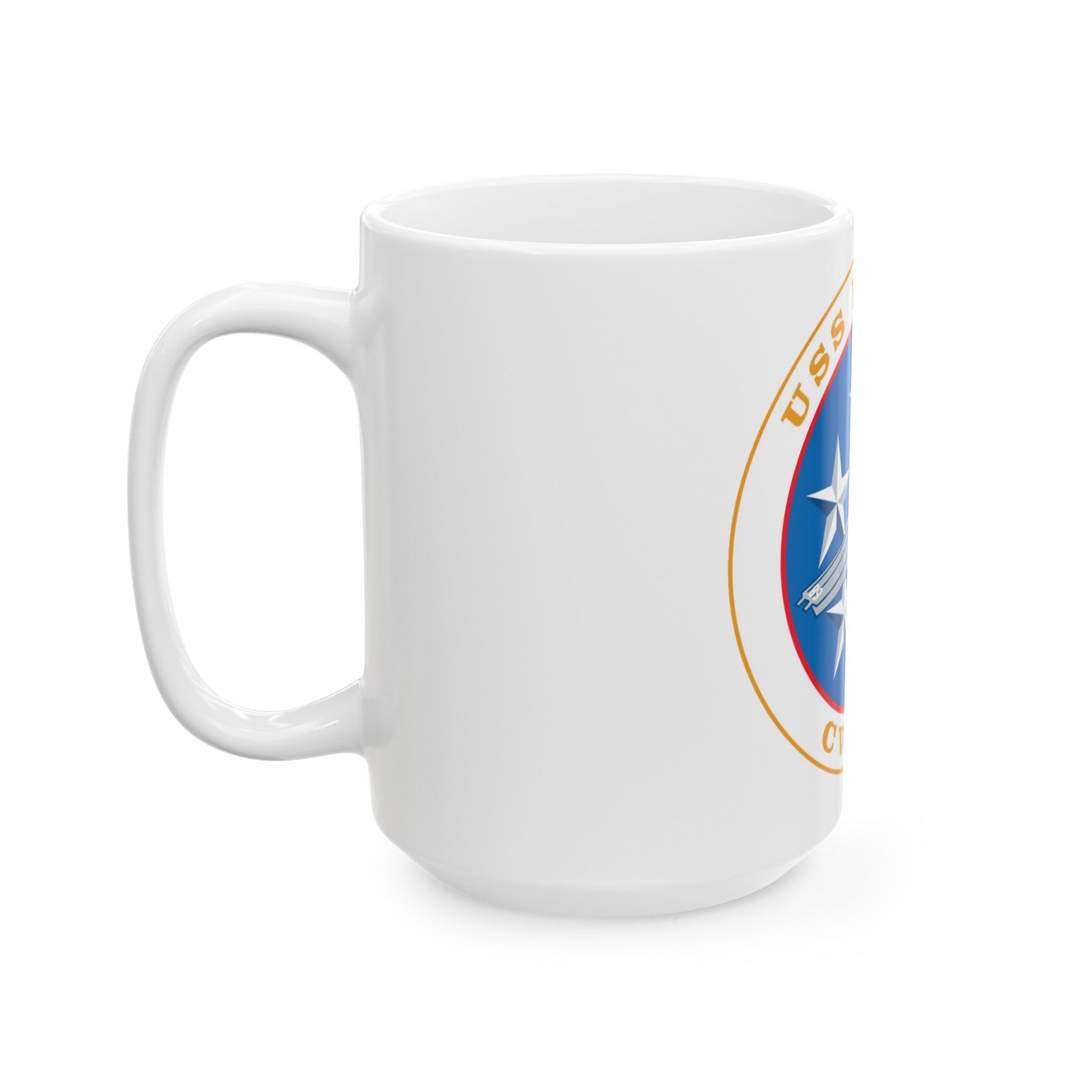 USS Nimitz CVN 68 (U.S. Navy) White Coffee Mug-The Sticker Space