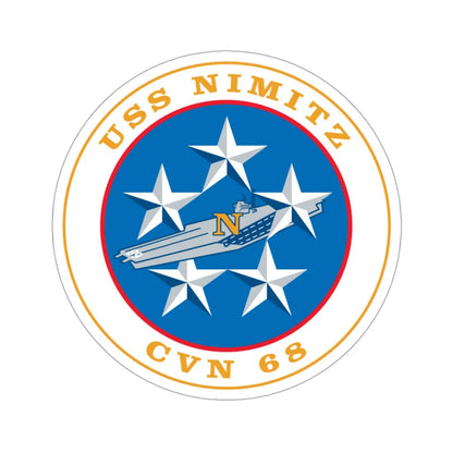 USS Nimitz CVN 68 (U.S. Navy) STICKER Vinyl Die-Cut Decal 3 Inch - The Sticker Space