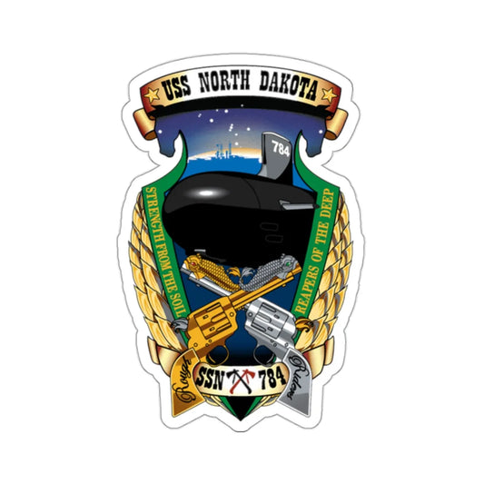 USS North Dakota SSN 784 (U.S. Navy) STICKER Vinyl Die-Cut Decal 2 Inch - The Sticker Space