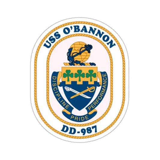 USS O (U.S. Navy) STICKER Vinyl Kiss-Cut Decal 2 Inch White - The Sticker Space