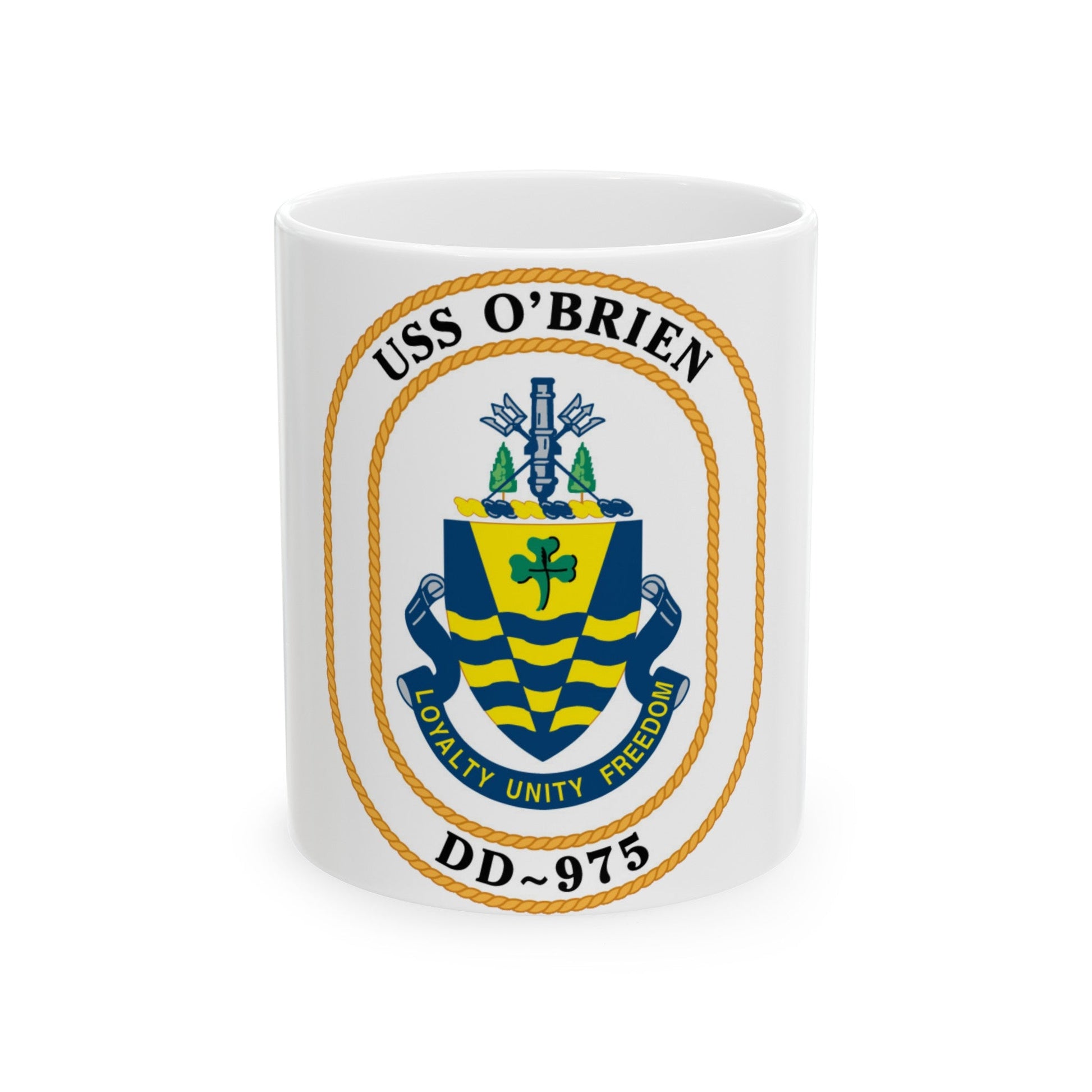 USS O1 (U.S. Navy) White Coffee Mug-11oz-The Sticker Space