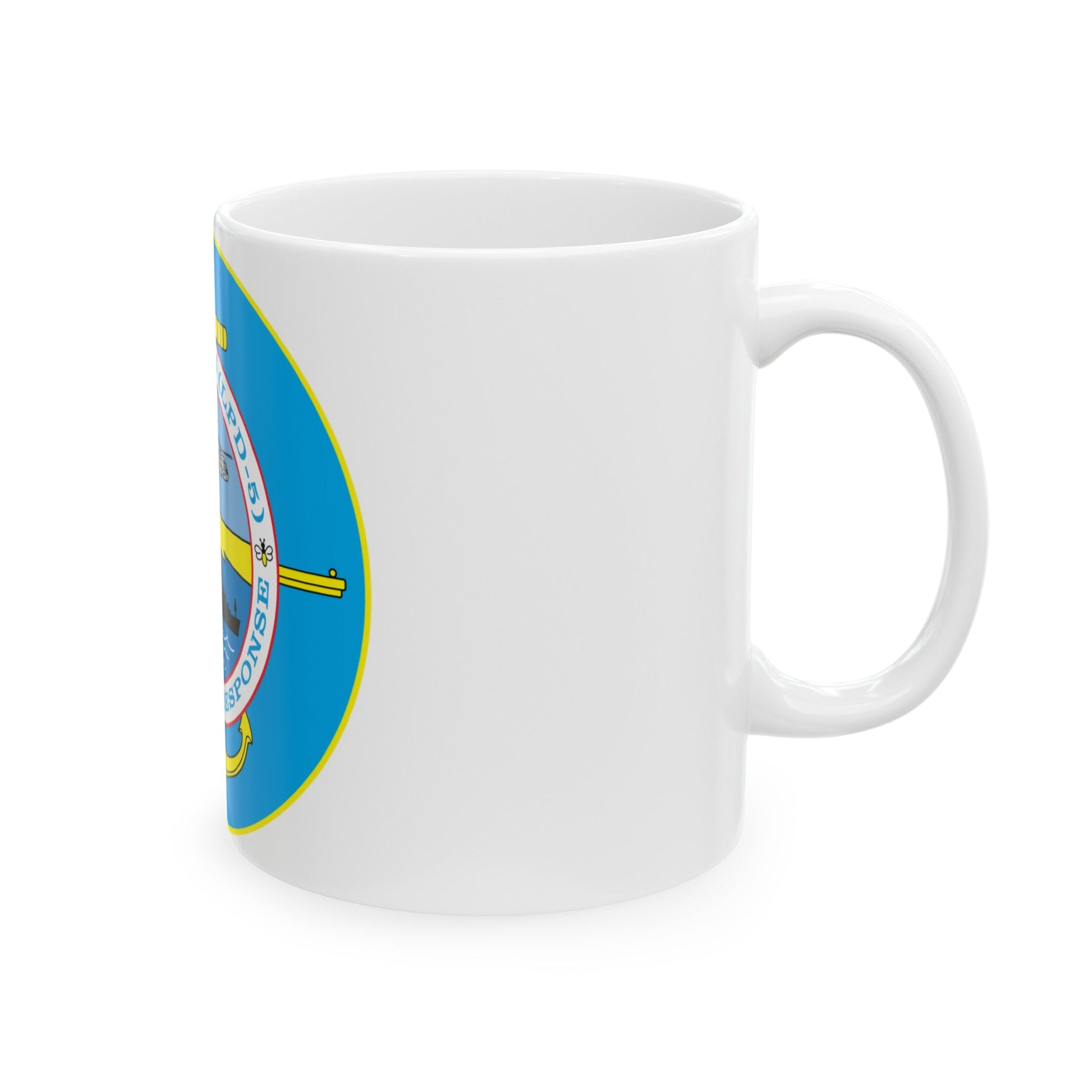 USS OGDEN LPD 5 Flexible Response (U.S. Navy) White Coffee Mug-The Sticker Space