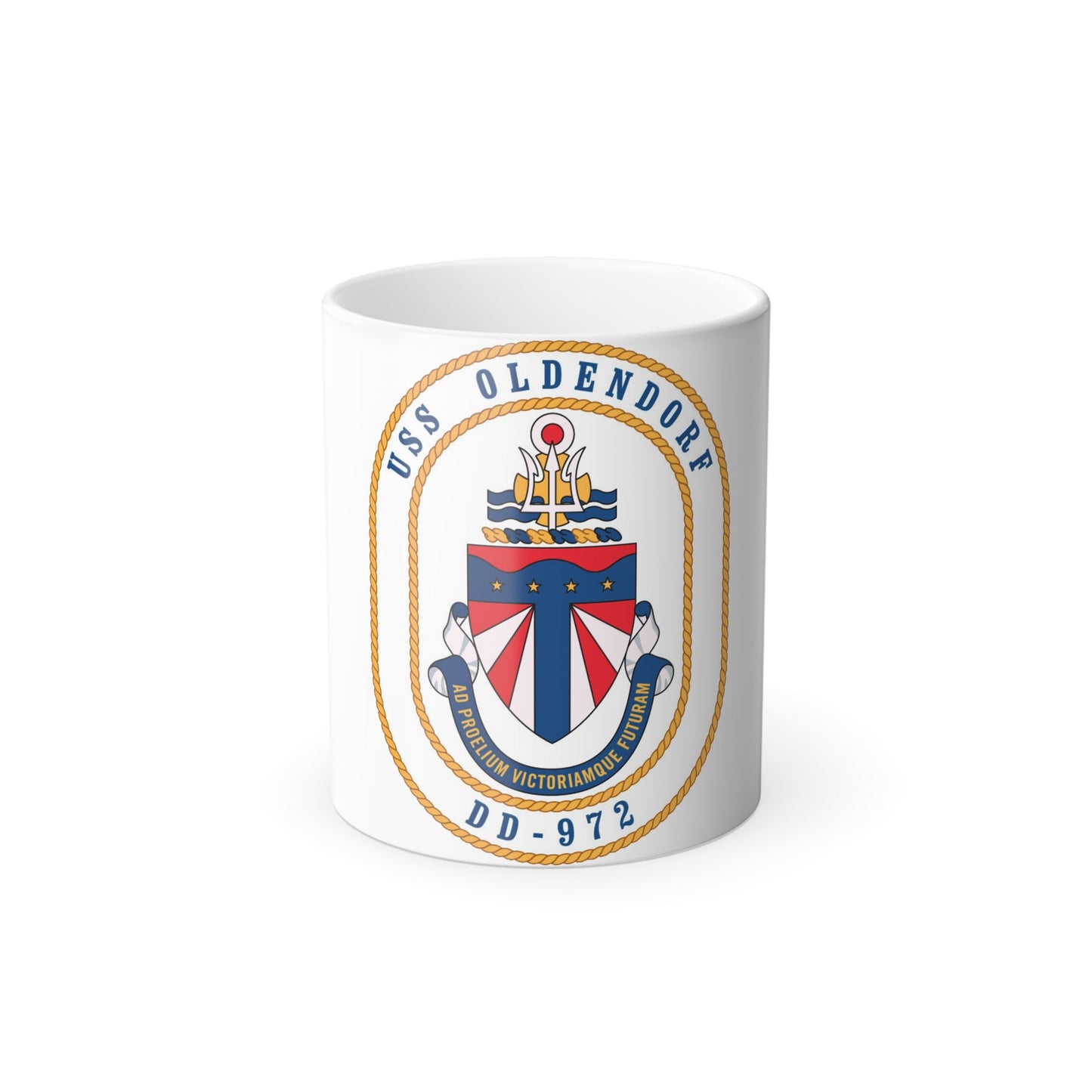 USS Oldendorf DD 972 (U.S. Navy) Color Changing Mug 11oz-11oz-The Sticker Space