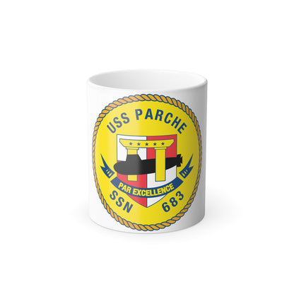 USS PArche SSN 683 (U.S. Navy) Color Changing Mug 11oz-11oz-The Sticker Space