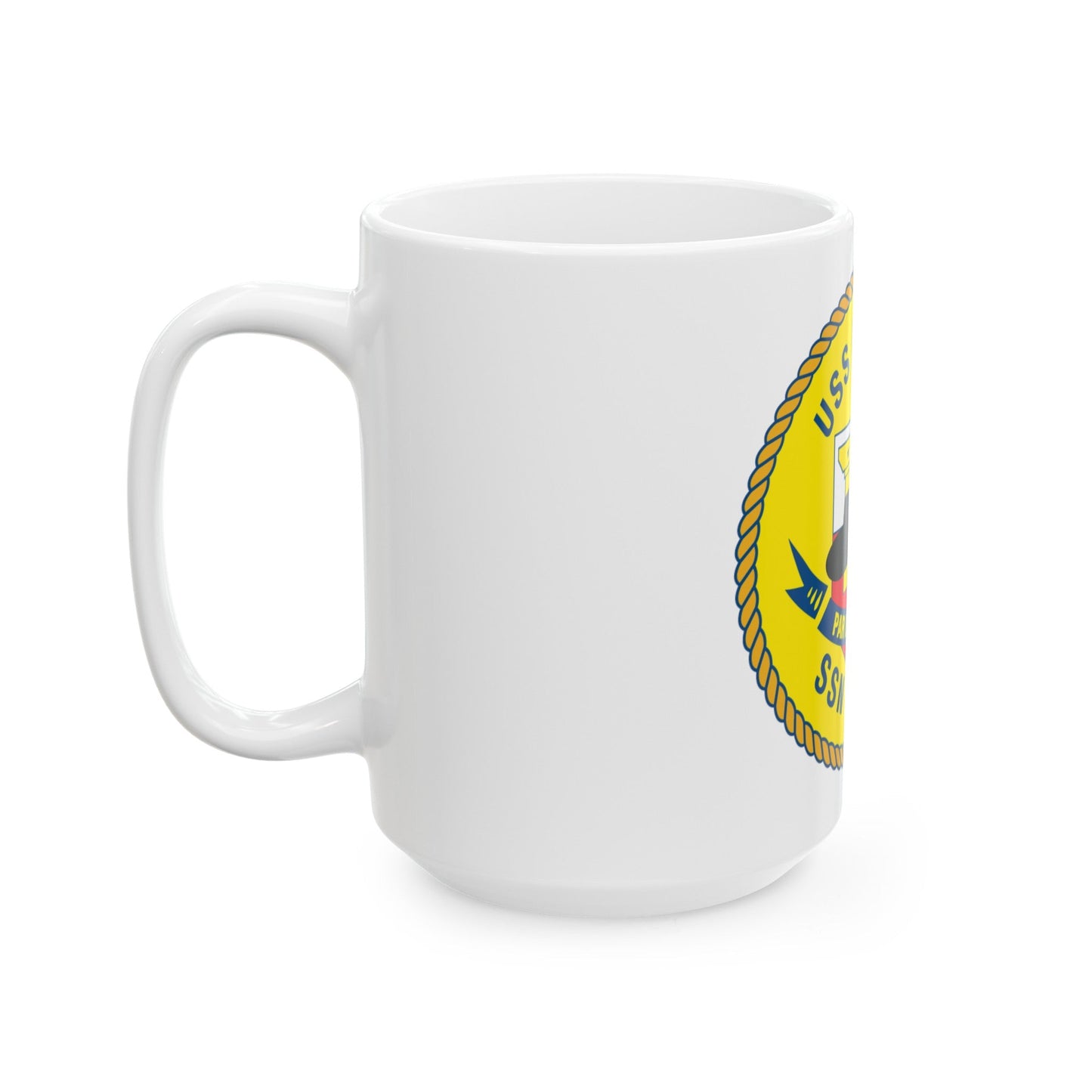 USS PArche SSN 683 (U.S. Navy) White Coffee Mug-The Sticker Space