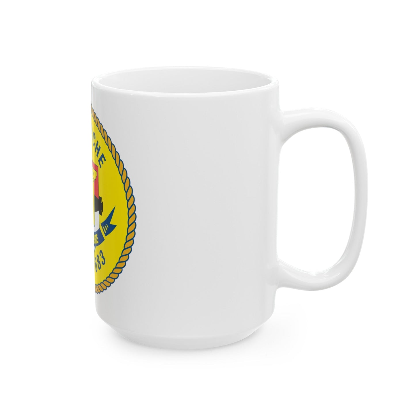 USS PArche SSN 683 (U.S. Navy) White Coffee Mug-The Sticker Space