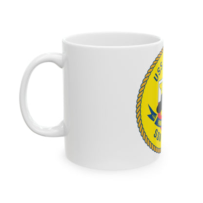 USS PArche SSN 683 (U.S. Navy) White Coffee Mug-The Sticker Space