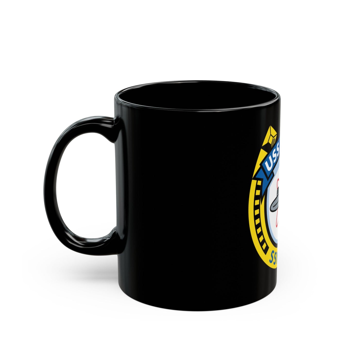 USS Pargo SSN 650 (U.S. Navy) Black Coffee Mug-The Sticker Space