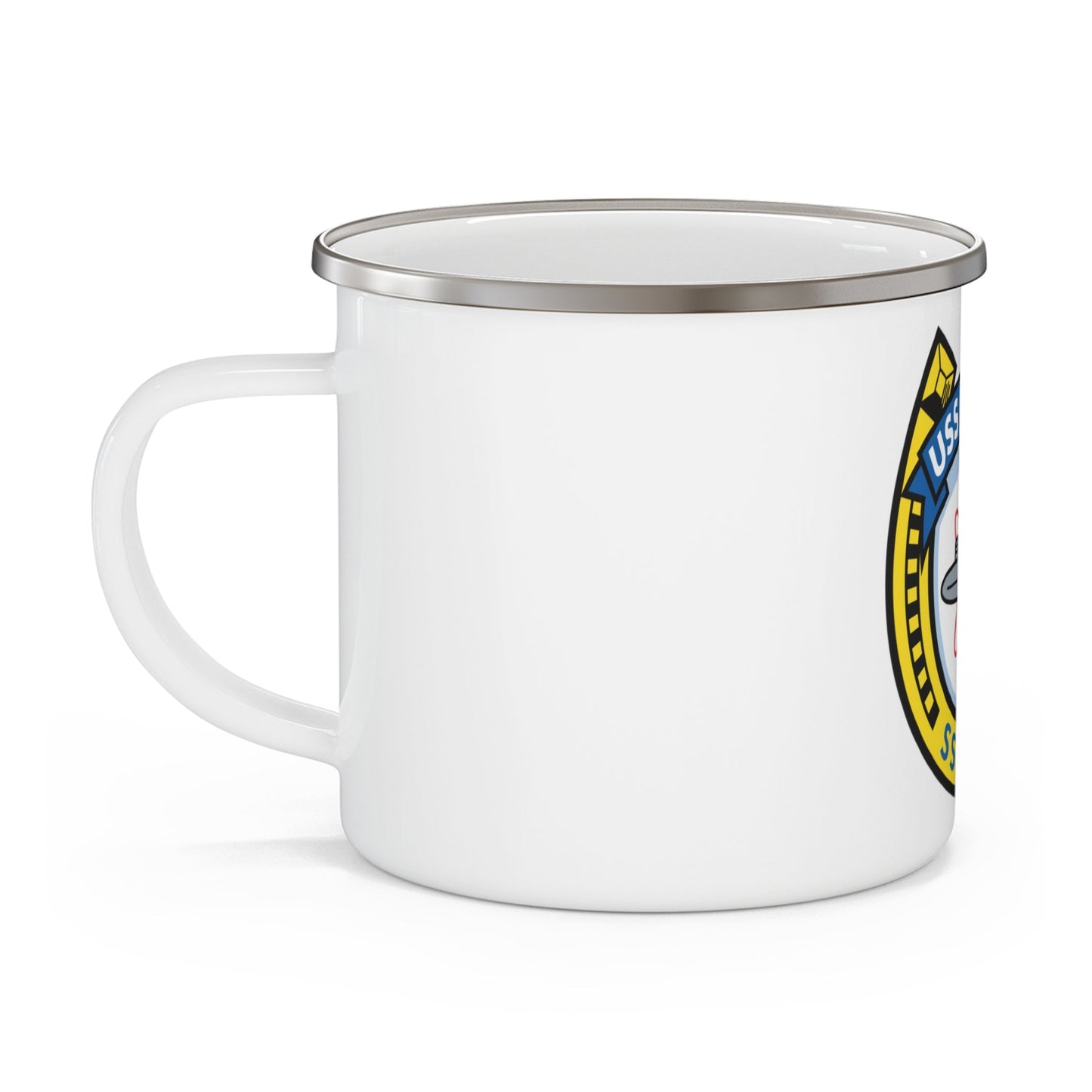 USS Pargo SSN 650 (U.S. Navy) Enamel Mug 12oz-12oz-The Sticker Space