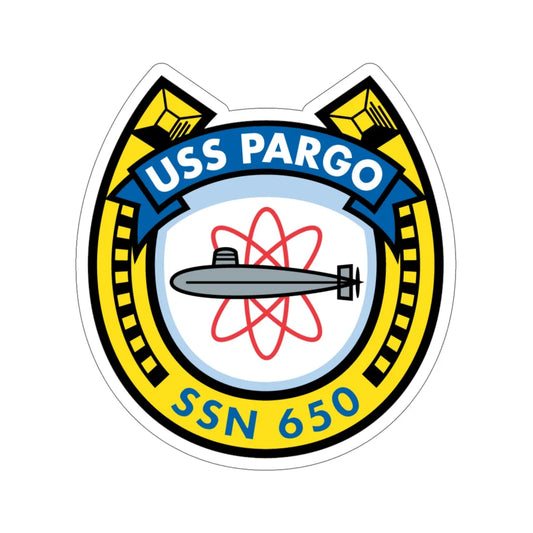 USS Pargo SSN 650 (U.S. Navy) STICKER Vinyl Die-Cut Decal 6 Inch - The Sticker Space