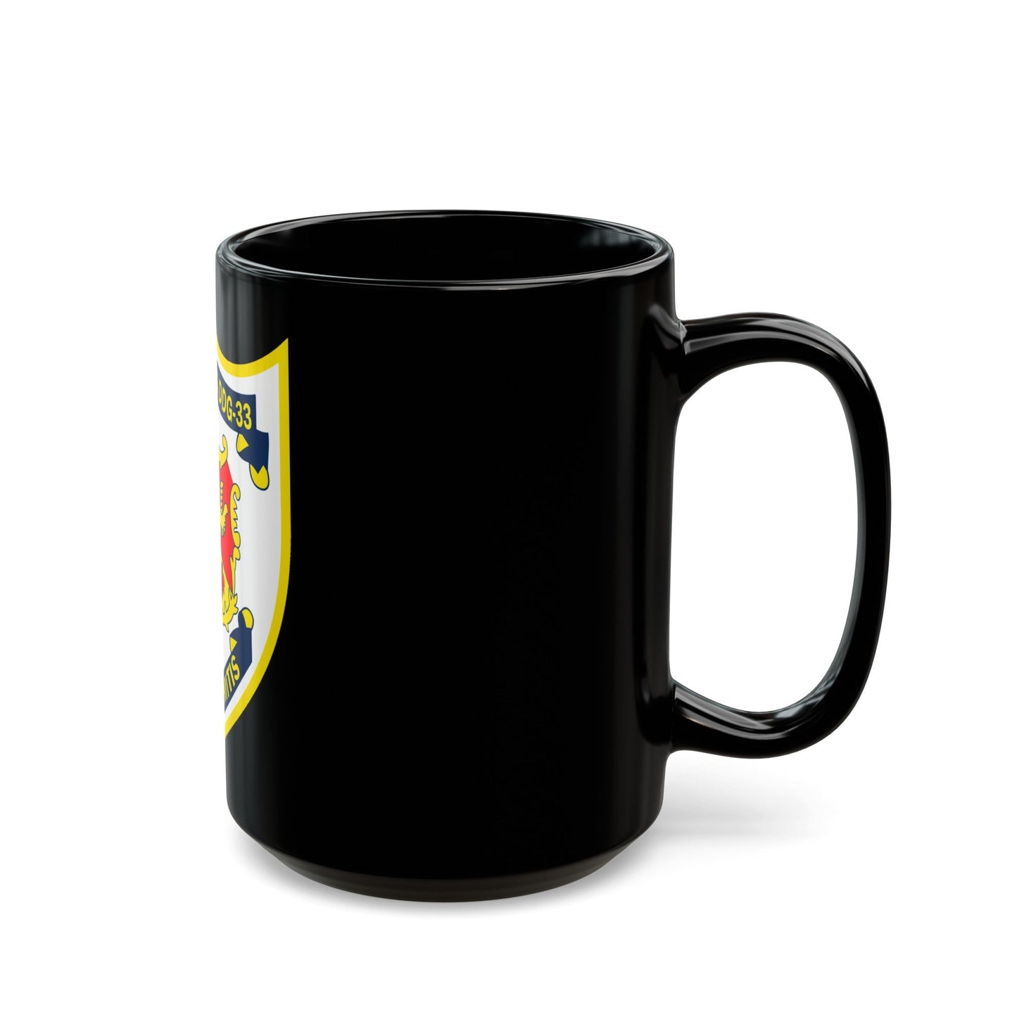 USS Parson DDG 33 Tala At Mitis (U.S. Navy) Black Coffee Mug-The Sticker Space