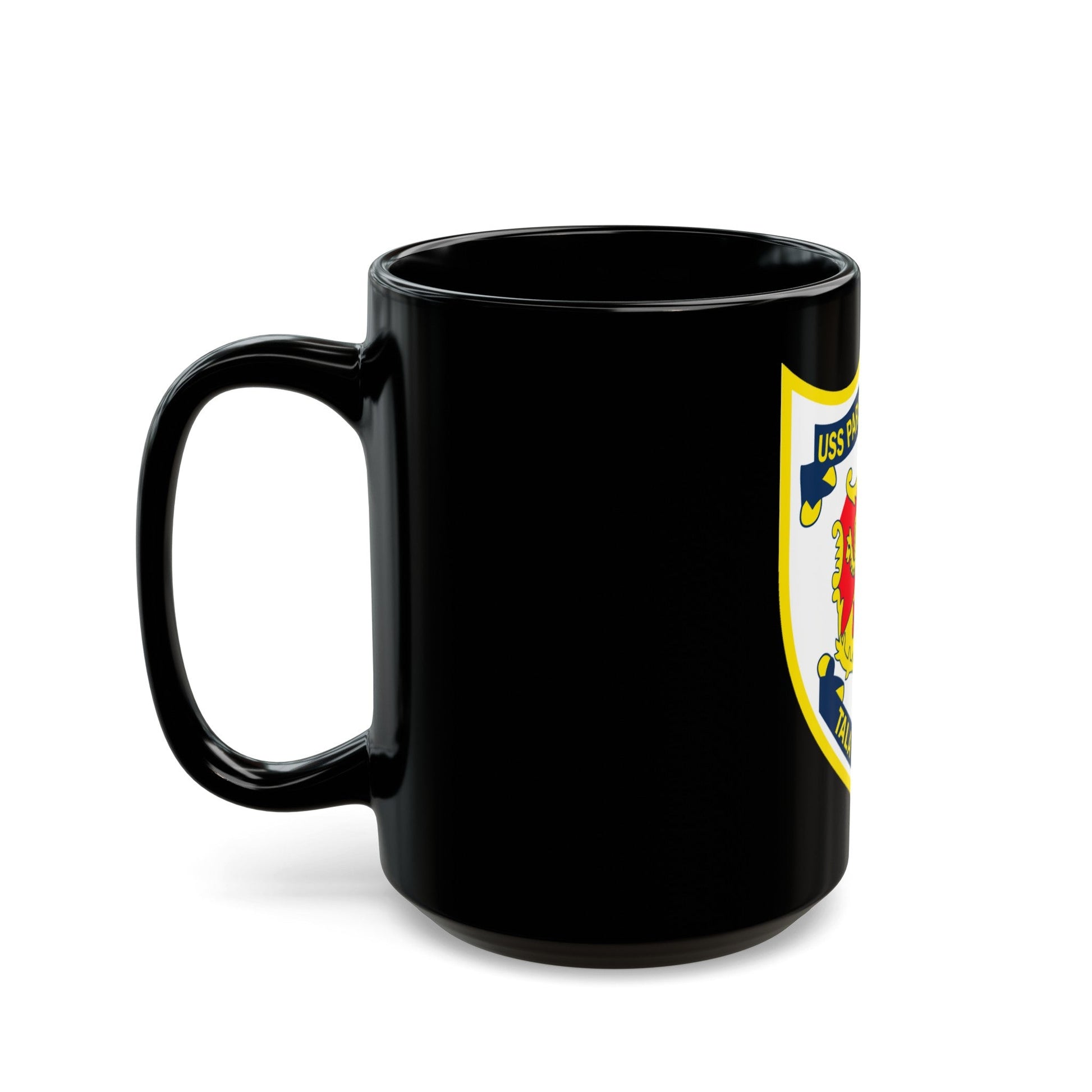 USS Parson DDG 33 Tala At Mitis (U.S. Navy) Black Coffee Mug-The Sticker Space