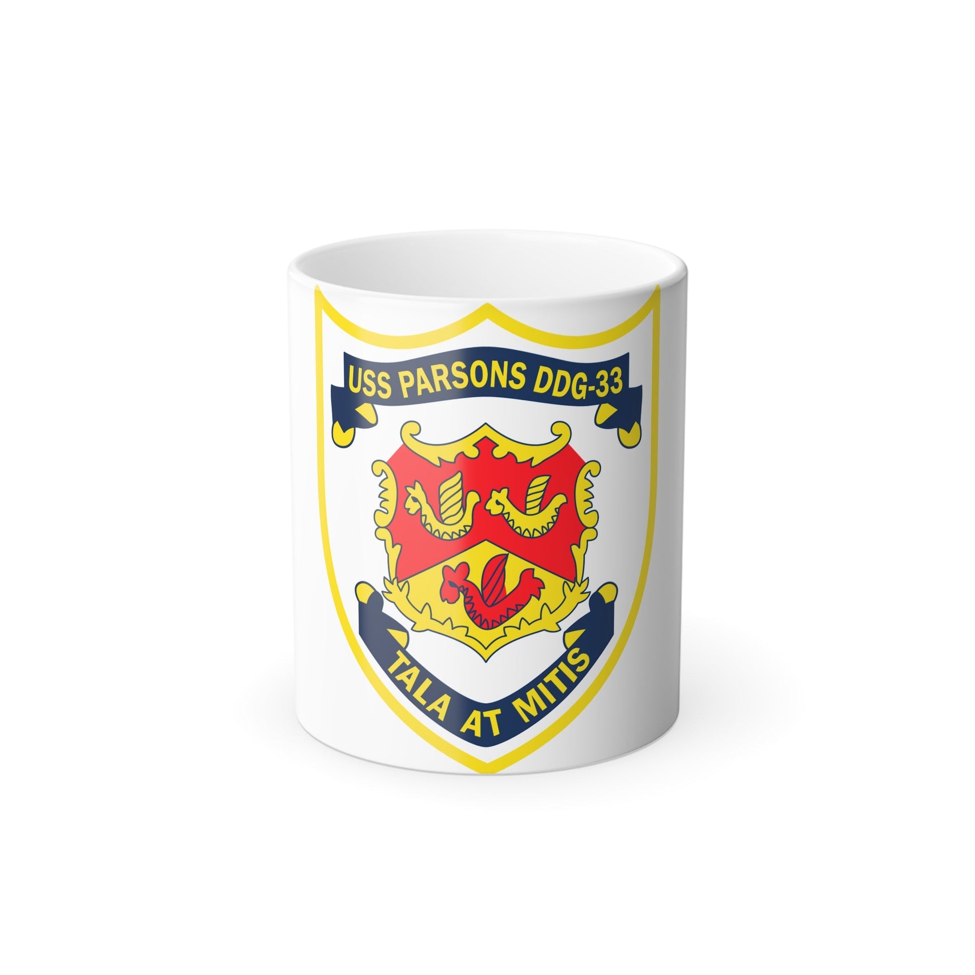 USS Parson DDG 33 Tala At Mitis (U.S. Navy) Color Changing Mug 11oz-11oz-The Sticker Space