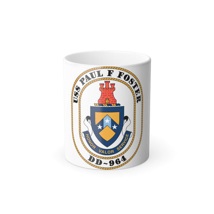 USS PAul F Foster DD 964 (U.S. Navy) Color Changing Mug 11oz-11oz-The Sticker Space