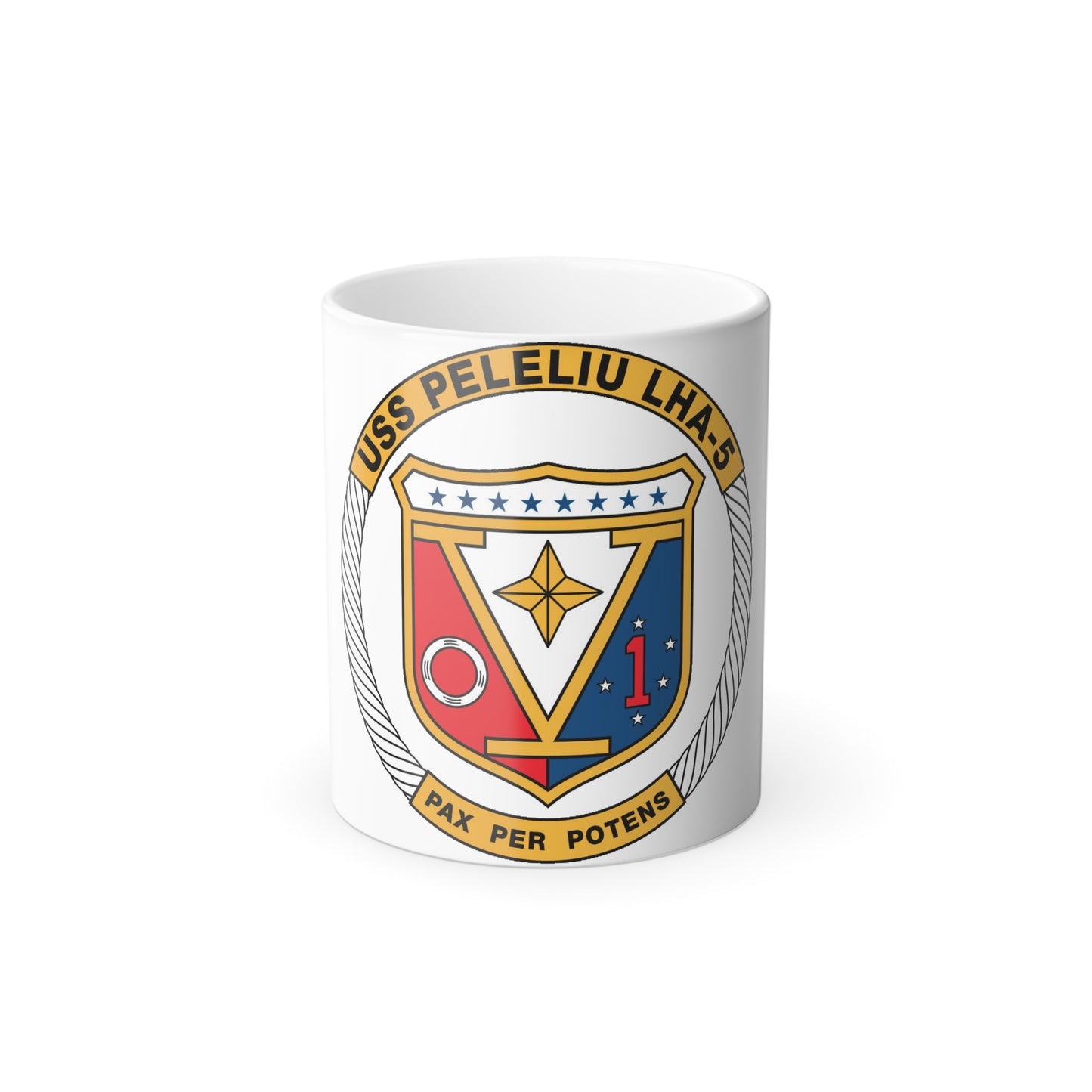 USS Peleliu LHA 5 (U.S. Navy) Color Changing Mug 11oz-11oz-The Sticker Space