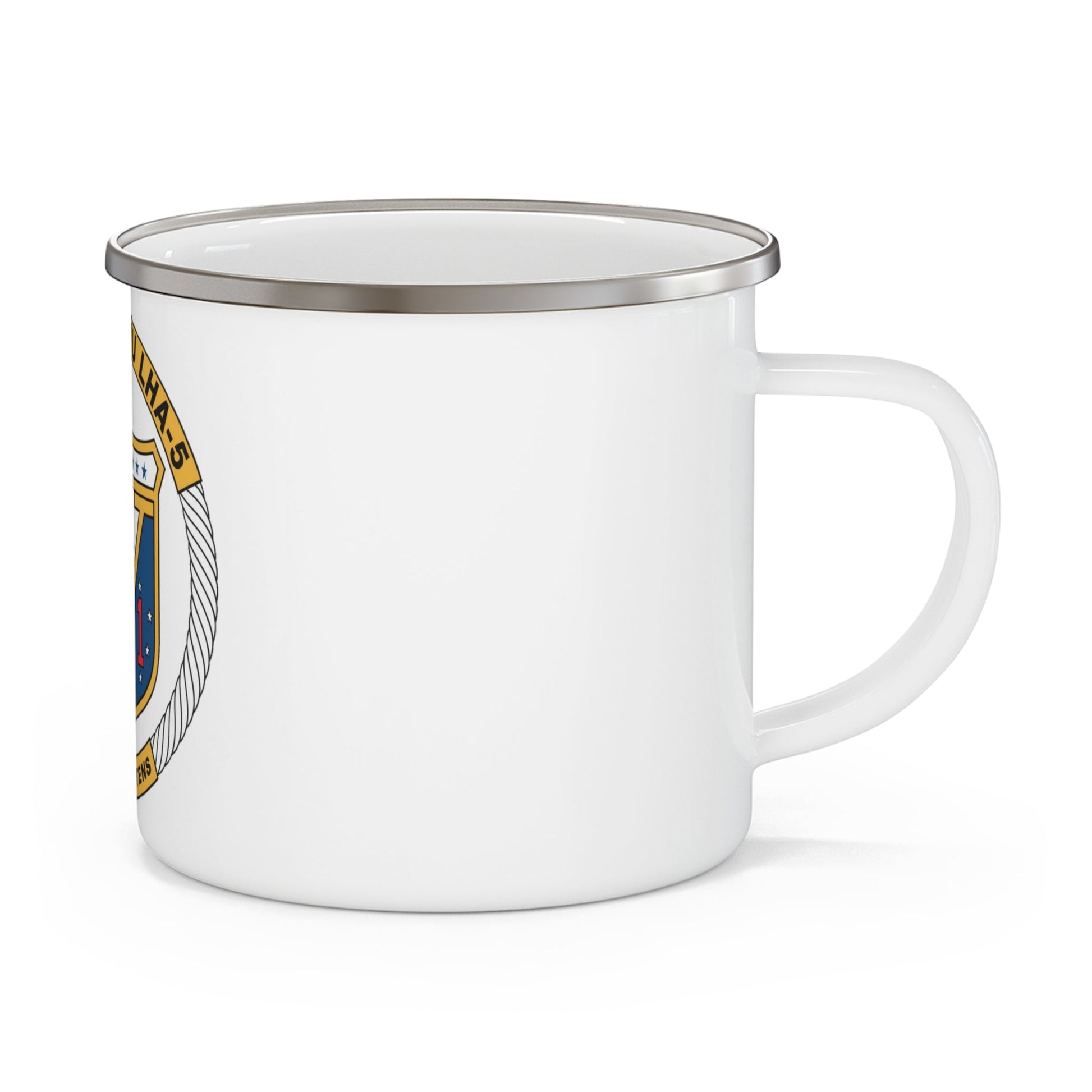 USS Peleliu LHA 5 (U.S. Navy) Enamel Mug 12oz-12oz-The Sticker Space