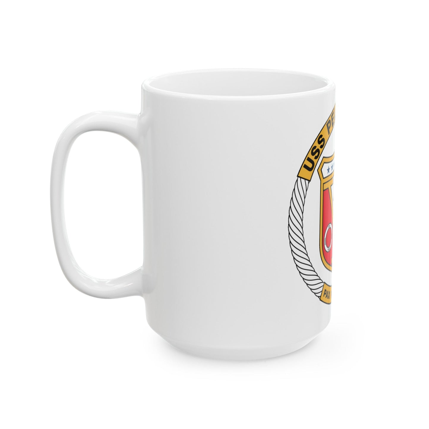 USS Peleliu LHA 5 (U.S. Navy) White Coffee Mug-The Sticker Space