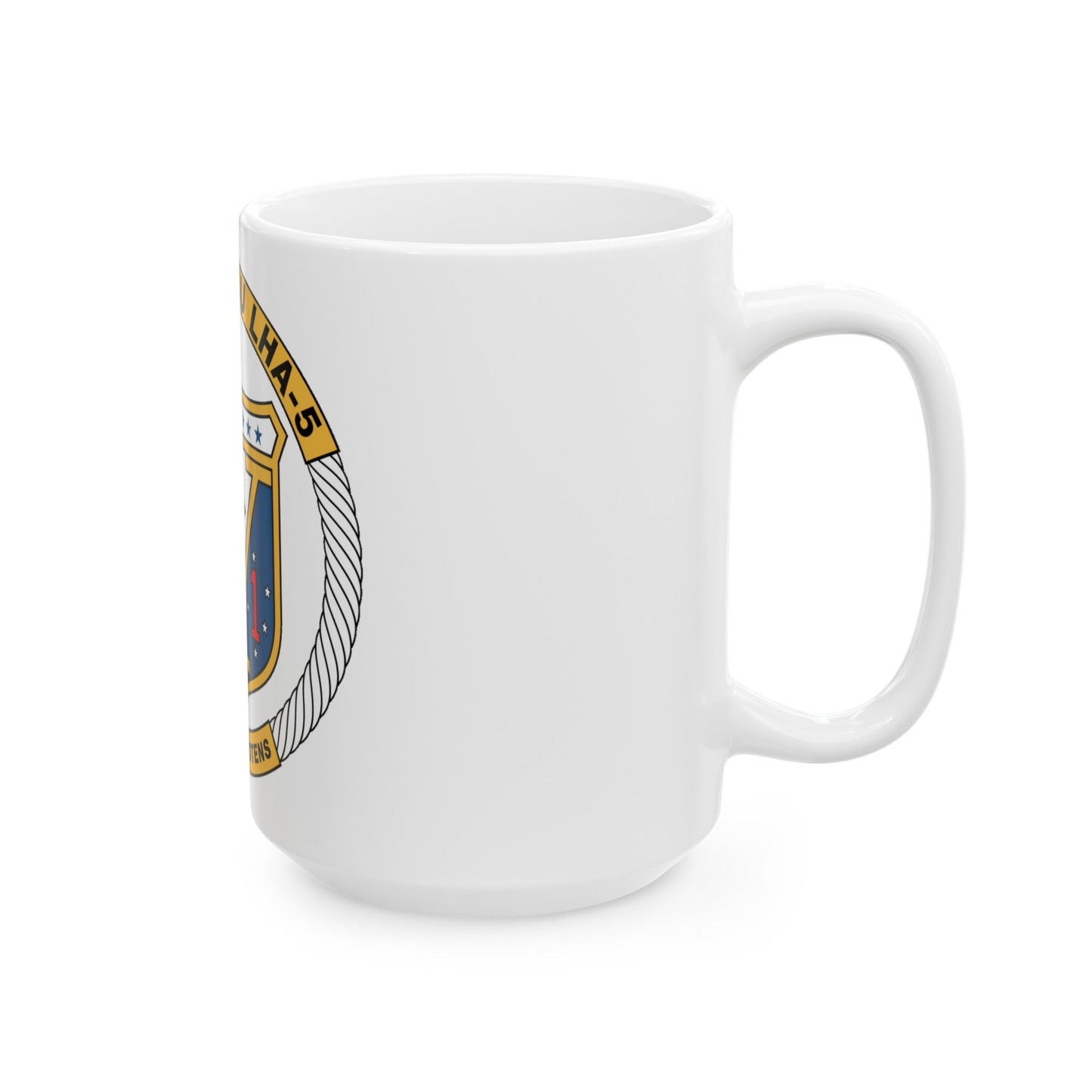 USS Peleliu LHA 5 (U.S. Navy) White Coffee Mug-The Sticker Space