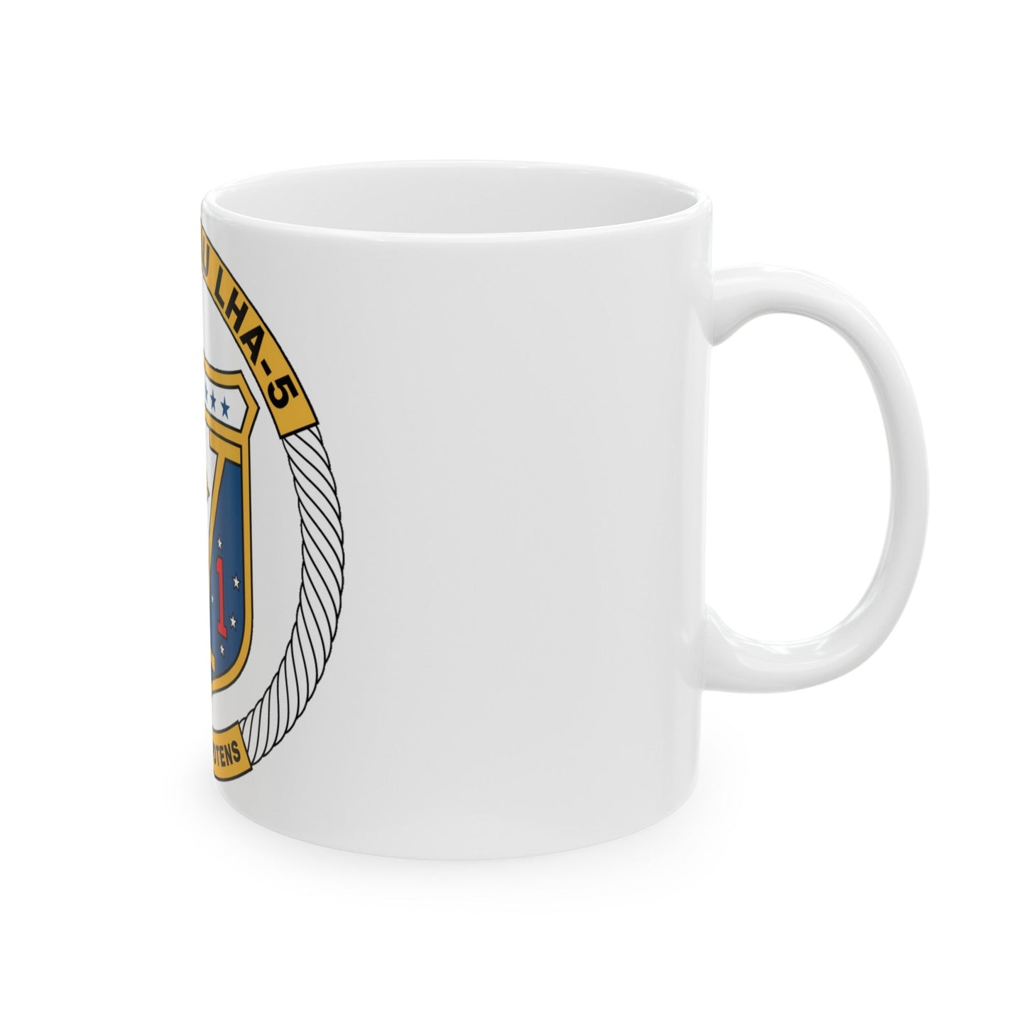 USS Peleliu LHA 5 (U.S. Navy) White Coffee Mug-The Sticker Space