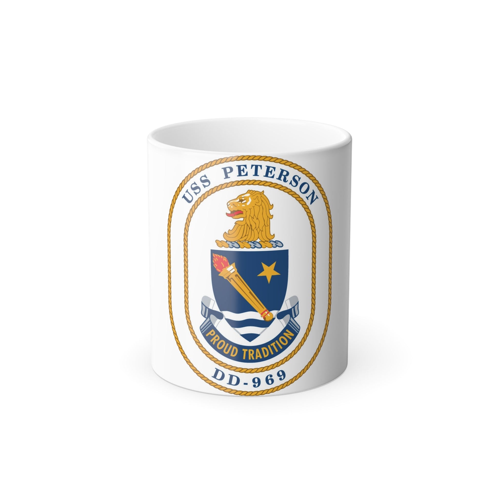 USS Peterson DD 969 (U.S. Navy) Color Changing Mug 11oz-11oz-The Sticker Space