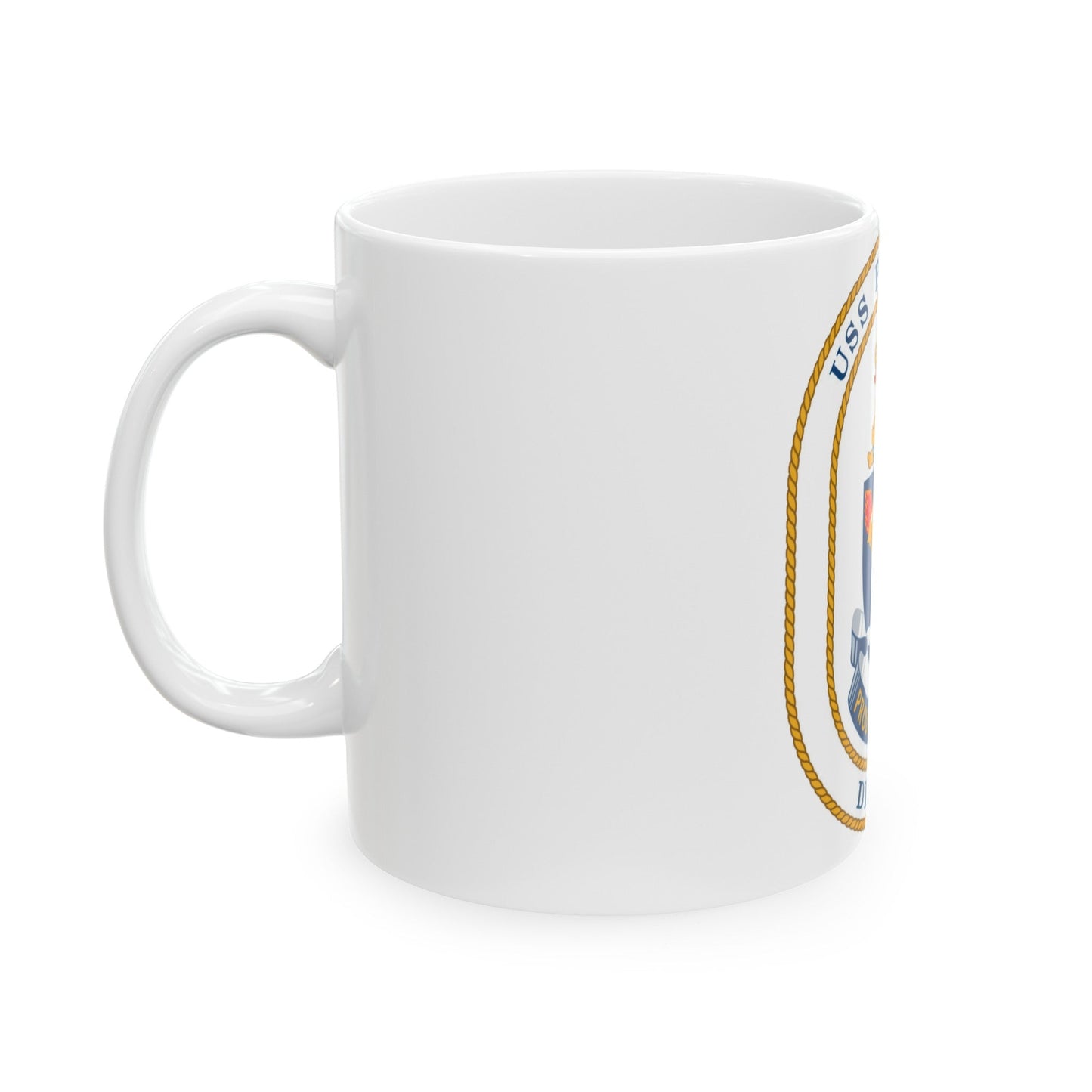 USS Peterson DD 969 (U.S. Navy) White Coffee Mug-The Sticker Space