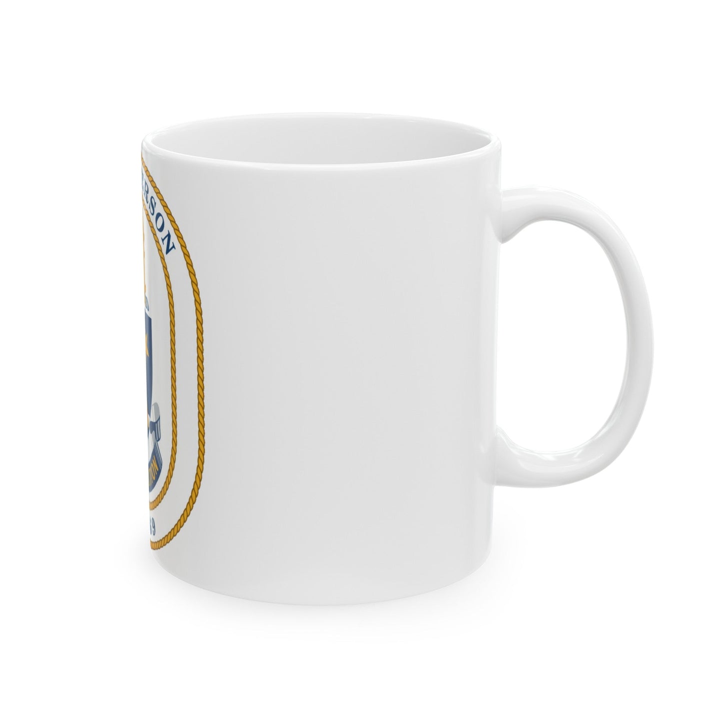 USS Peterson DD 969 (U.S. Navy) White Coffee Mug-The Sticker Space