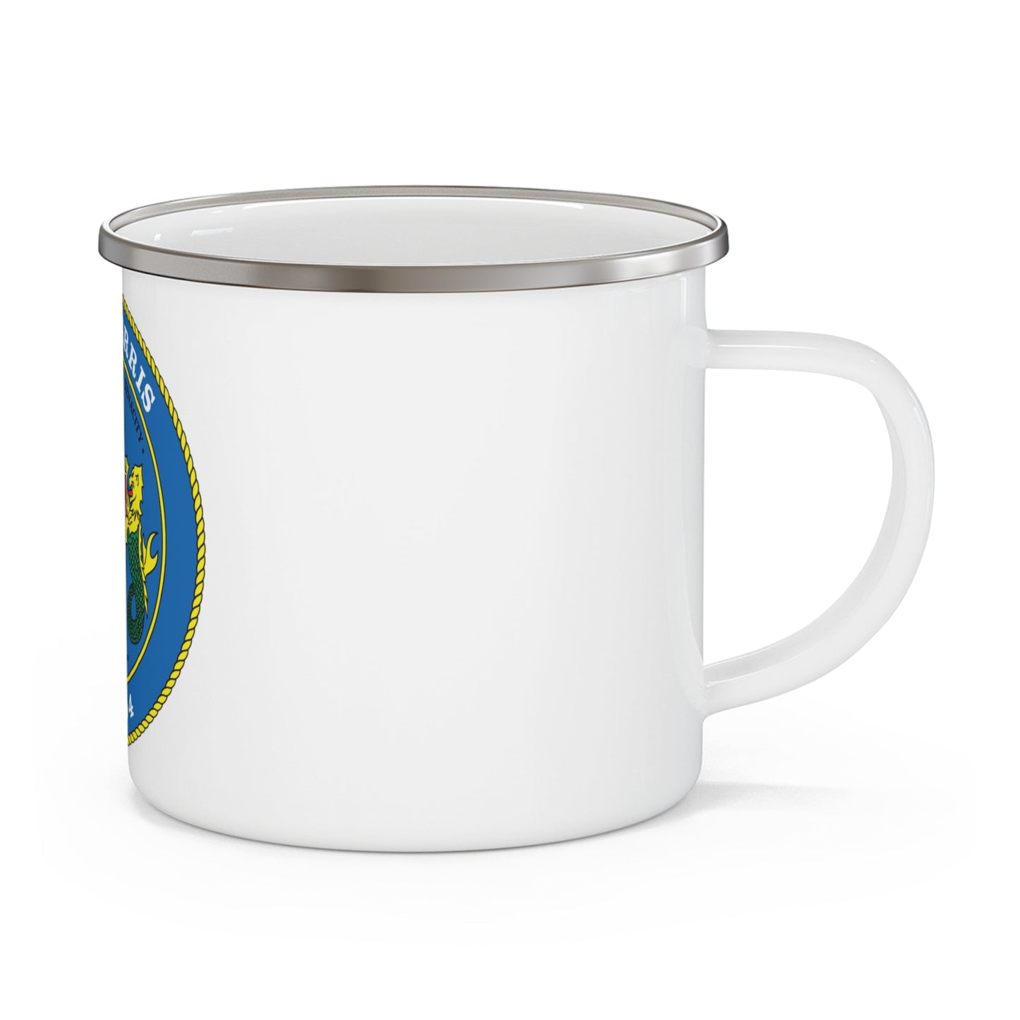 USS Pharris FF 1094 (U.S. Navy) Enamel Mug 12oz-12oz-The Sticker Space