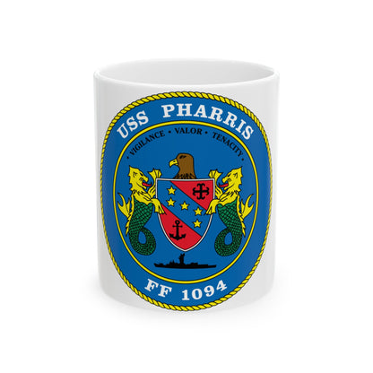 USS Pharris FF 1094 (U.S. Navy) White Coffee Mug-11oz-The Sticker Space